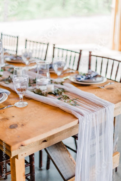Obraz table setting for a wedding