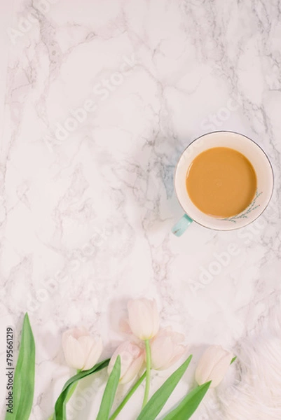 Obraz coffee on marble background