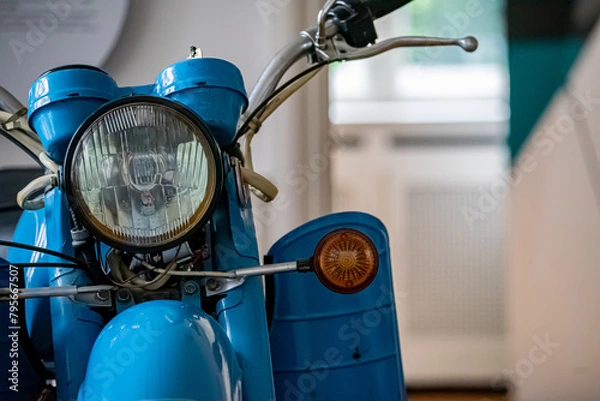 Obraz Motor roller scooter blau