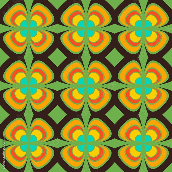 Obraz seamless background with abstract geometric shapes