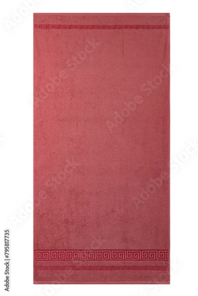 Fototapeta multi-colored Terry cotton bath towels, isolate on a white background