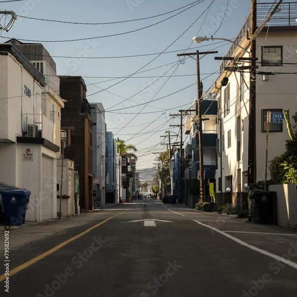 Obraz beach town street