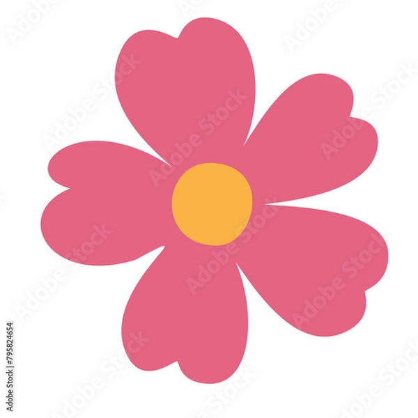 Obraz pink flower isolated