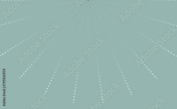 Obraz 放射状で集中線の青いグラデーション背景