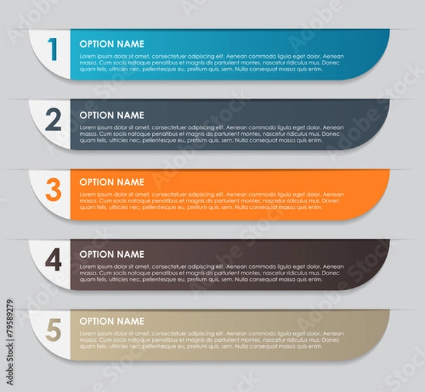Fototapeta Infographic Design Elements for Your Business Vector Illustratio