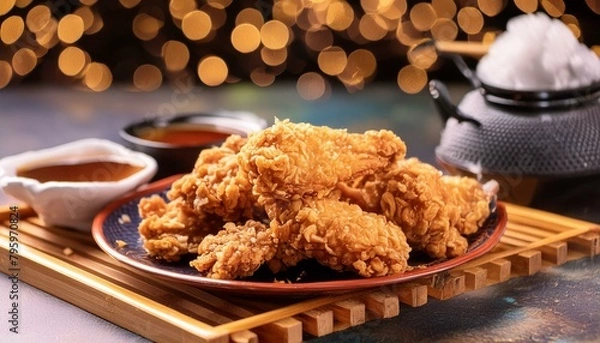 Obraz 日本の定番料理のから揚げ