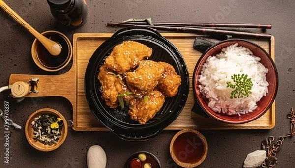 Obraz 日本の定番料理のから揚げ