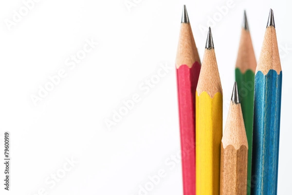 Obraz Back to school. Colorful pencils.