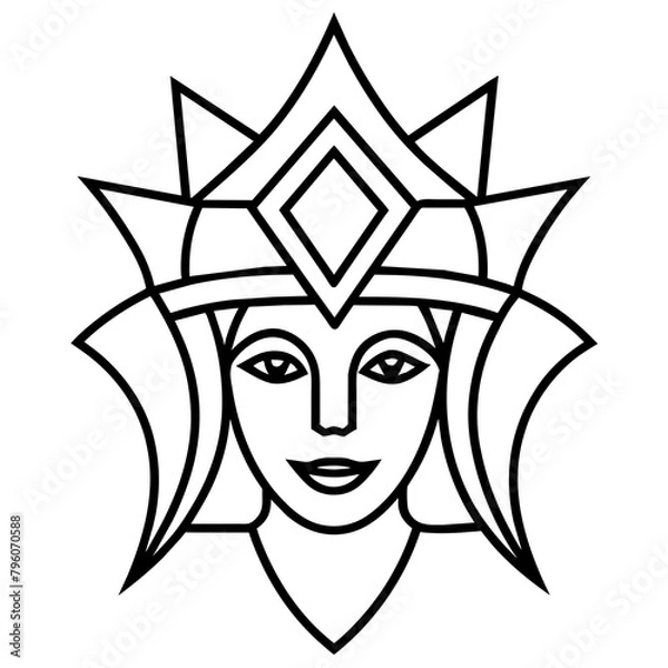 Fototapeta headdress-modern-glyph best - Vector - Vector art - Vector illustration - Vector design - Latest Vector - Ultimate Vector - Premium Vector - Vector pro - Premium illustration