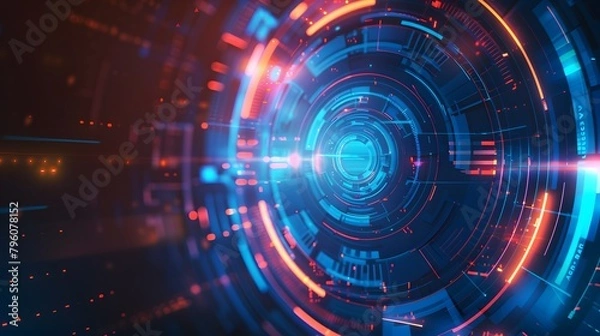 Fototapeta HUD interface technology