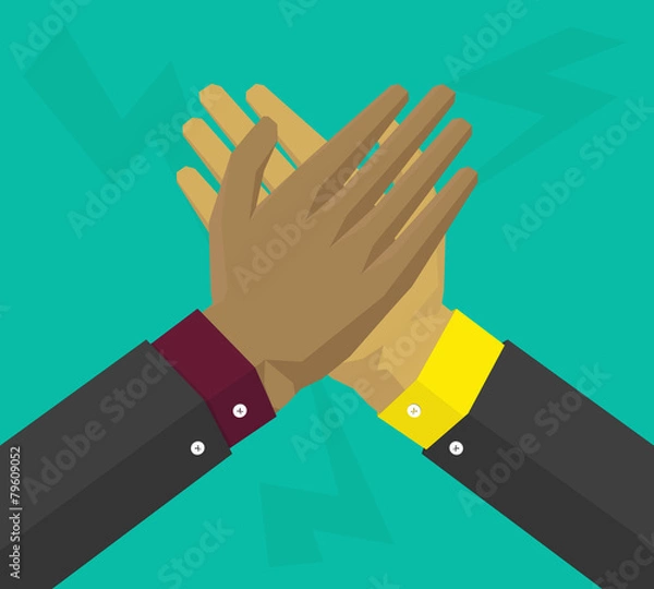 Obraz Businessman high five