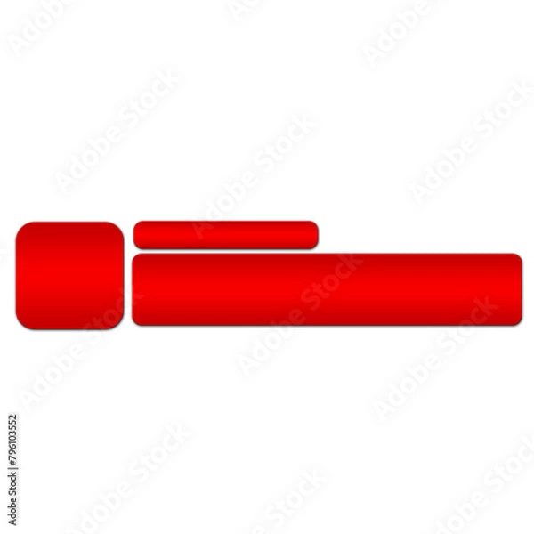 Fototapeta Red Gradient Lower Third Banner Design