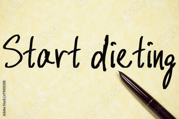 Fototapeta start dieting 