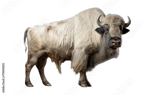 Obraz Male buffalo on Transparent Background PNG