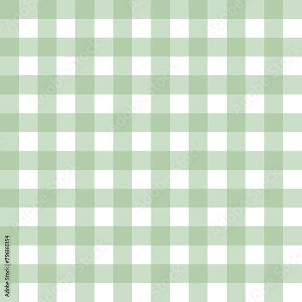 Fototapeta green gingham fabric texture