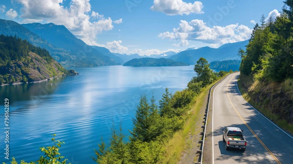 Obraz lake in the mountains