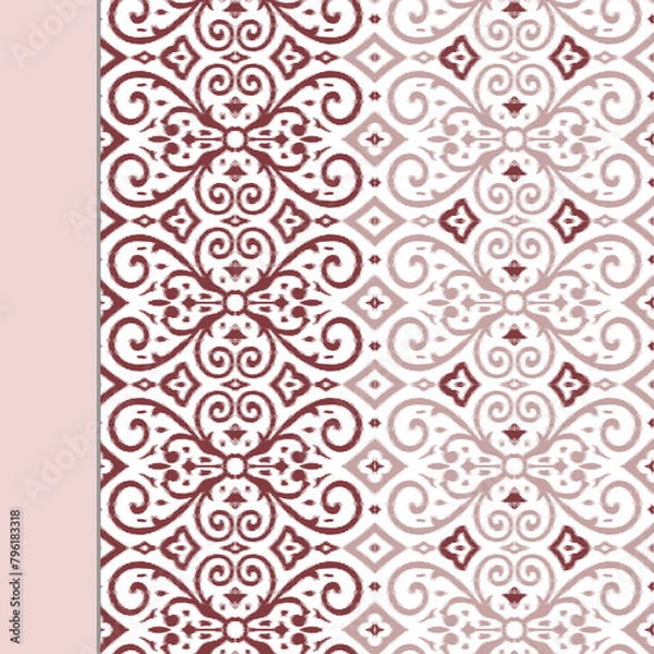 Obraz Textile and digital seamless pattern geometric design