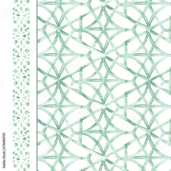 Fototapeta Textile and digital seamless pattern design 