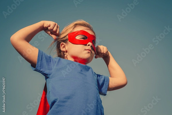 Obraz Child superhero portrait
