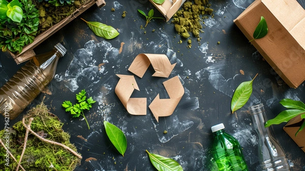Fototapeta Eco-Friendly Packaging: Biodegradable Plastics in Action