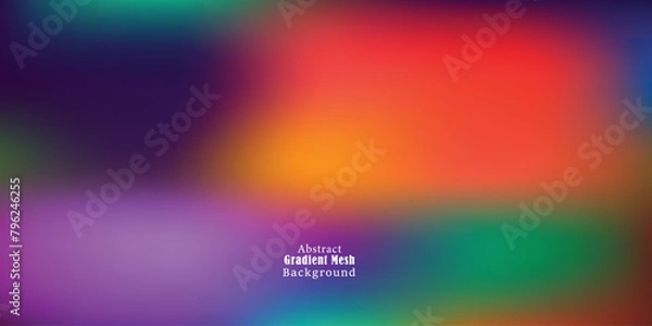 Fototapeta Abstract Colorful Gradient Mesh Background vector EPS10