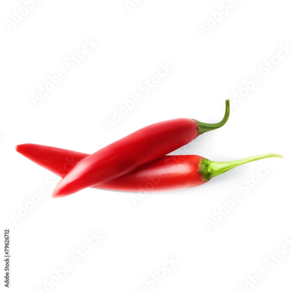 Obraz Two hot red pepper