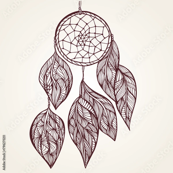 Obraz dream Catcher. Doodle style
