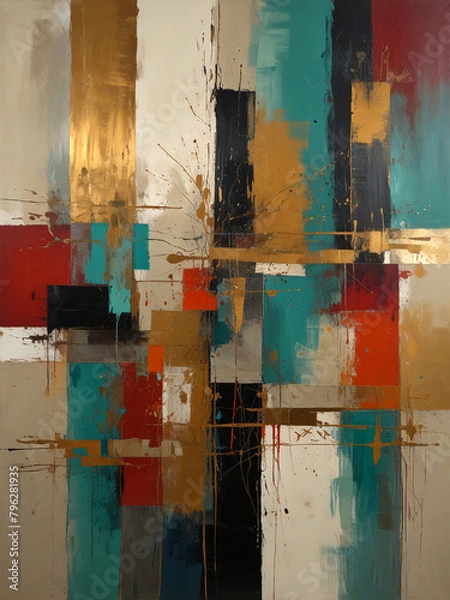 Fototapeta Abstract decorative geometric background