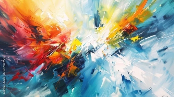 Fototapeta Abstract background painting brush