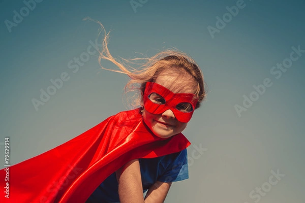 Obraz Child superhero portrait