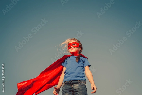 Obraz Child superhero portrait