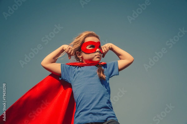 Obraz Child superhero portrait