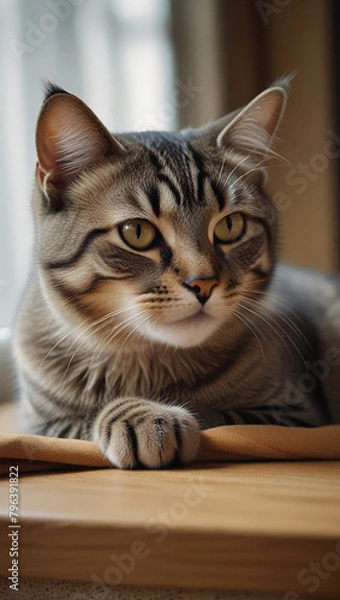 Obraz cat on the table