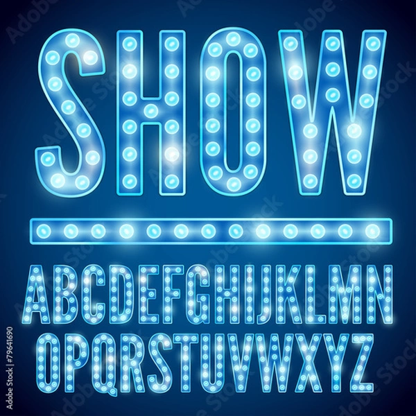 Obraz Czcionka lampy