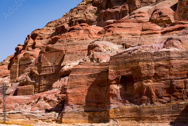 Fototapeta View of the archeological site of Petra in Jordan