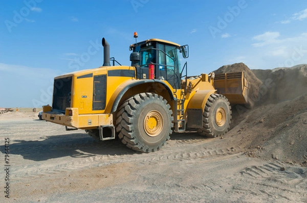 Obraz Wheel loader excavator