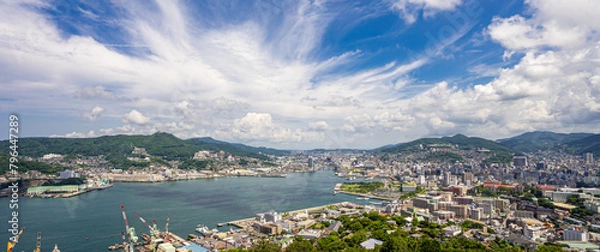 Obraz 長崎市の景観　俯瞰写真