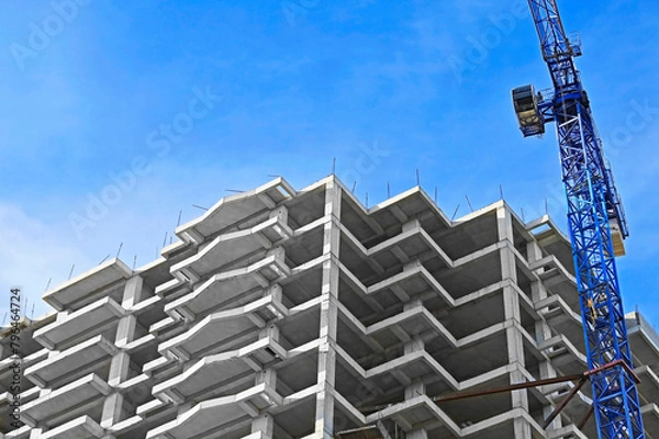 Obraz Tower crane and construction