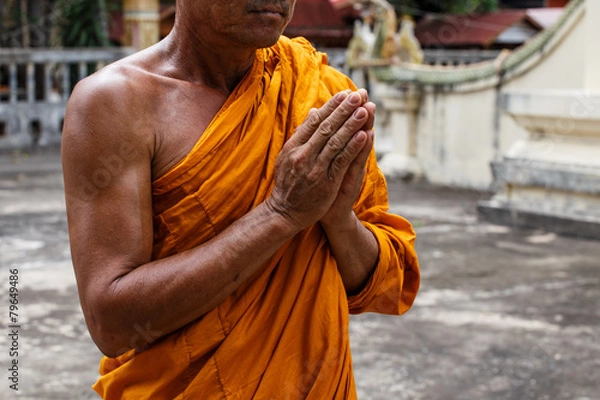 Obraz Monk hands for prayer