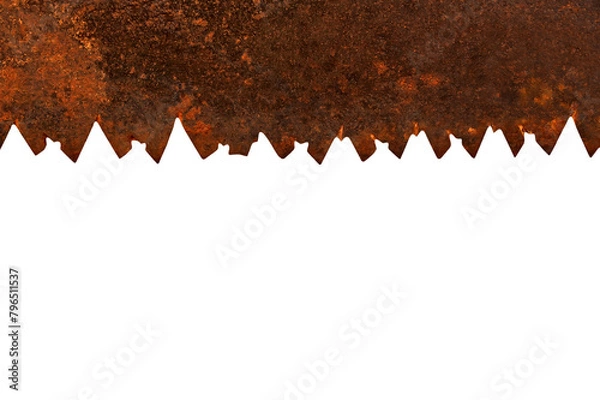 Fototapeta Rusty saw blade