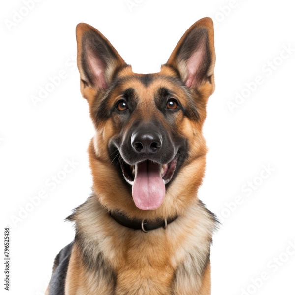 Fototapeta dog looking isolated on white