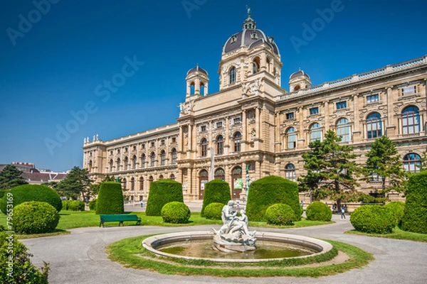 Obraz Muzeum historii naturalnej w Wiedniu w Austrii