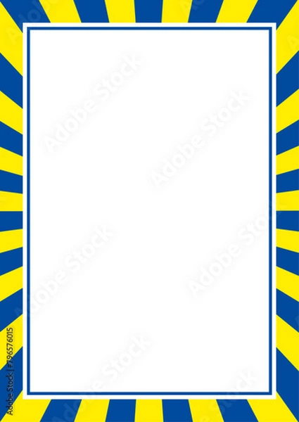 Obraz 放射状の目立つフレーム（編集可能）