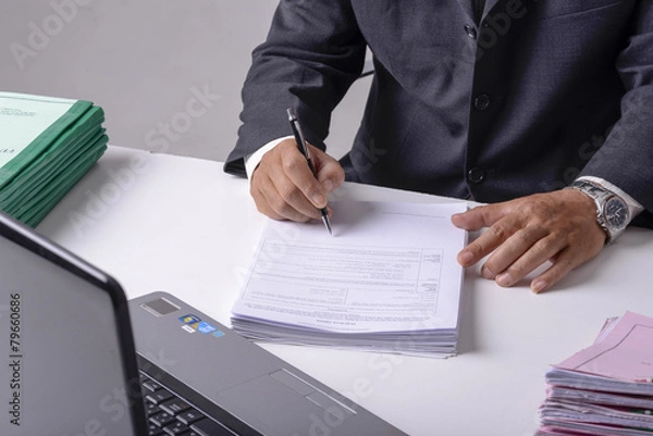 Obraz ビジネス　サイン