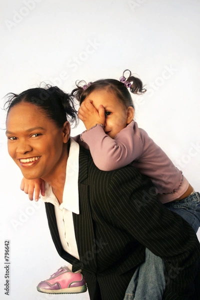 Obraz working mother with daughter