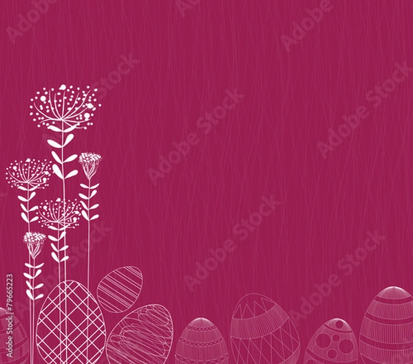 Fototapeta happy easter eggs ornament background