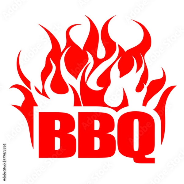 Obraz BBQ design template