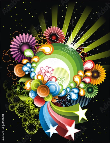 Obraz abstract vector composition