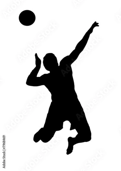 Fototapeta Volleyball Sprungaufgabe