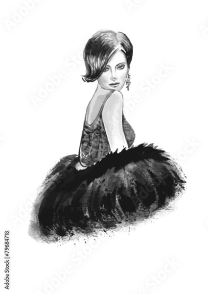 Fototapeta Fashion woman